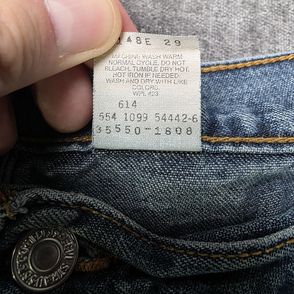 Vintage 90s Y2k Levis 550 Shorts Mens 42 Fits 39 Relaxed Fit Jorts Baggy USA 9" - Picture 6 of 9